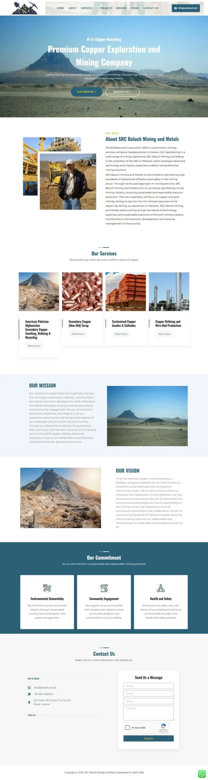 src baluch website screen shot